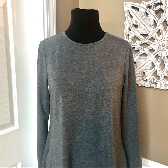 ⭐️ Luxe Tencel PureJill J Jill Crew neck Long Sleeve Swing Dress Size: XS - Picture 4 of 14